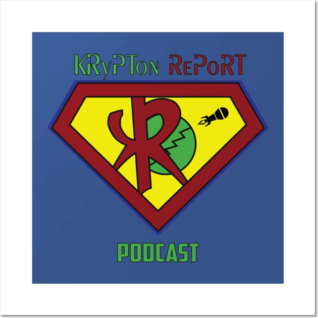 Krypton Report Shield Wall Art by Krypton Report Podcast 